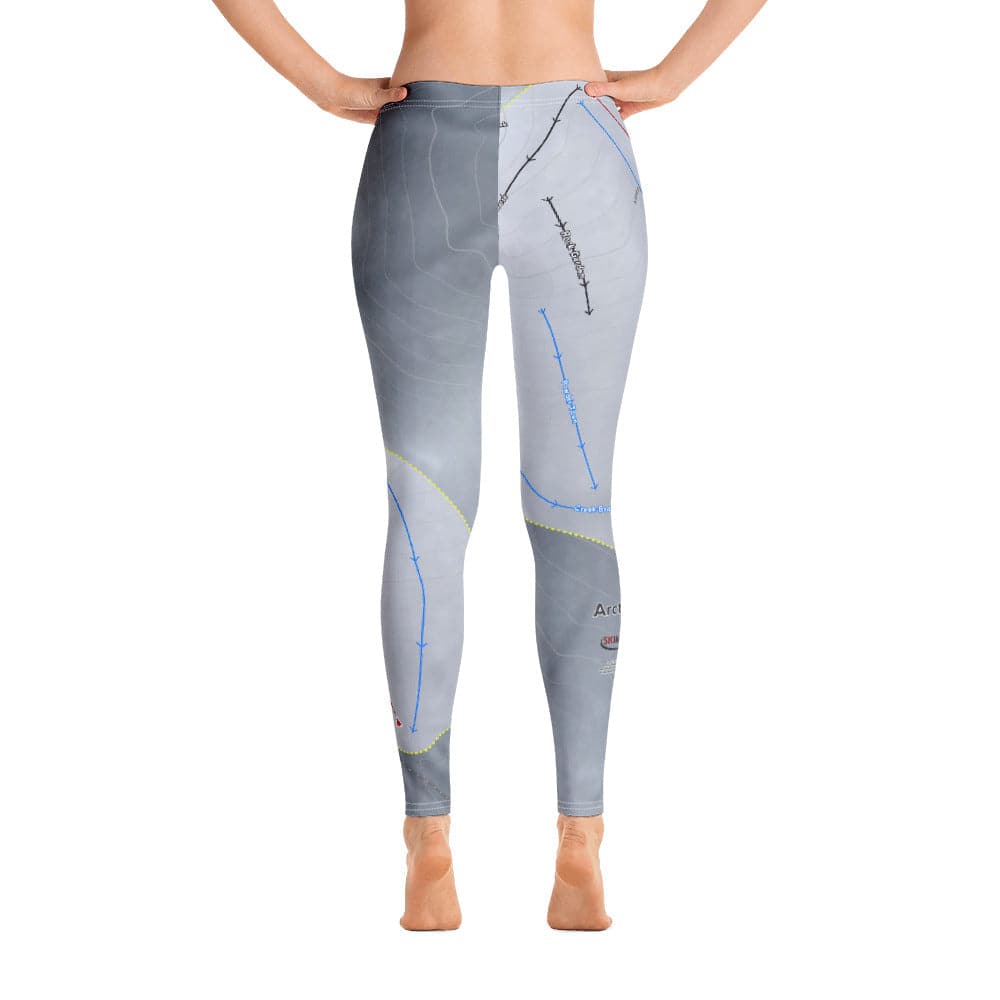 Arctic Valley, Alaska Ski Trail Map Women's Base Layer Bottom