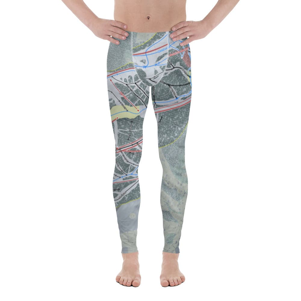 Aspen Mountain, Colorado Ski Trail Map Men's Base Layer Bottom - Powderaddicts