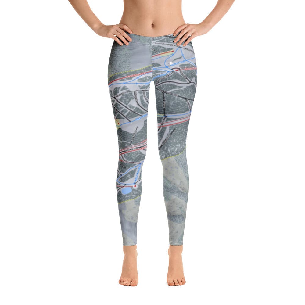 Aspen Mountain, Colorado Ski Trail Map Women's Base Layer Bottom - Powderaddicts