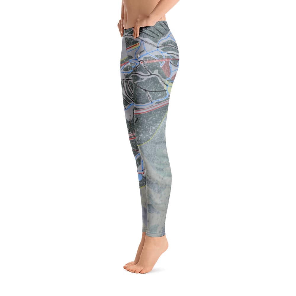 Aspen Mountain, Colorado Ski Trail Map Women's Base Layer Bottom - Powderaddicts