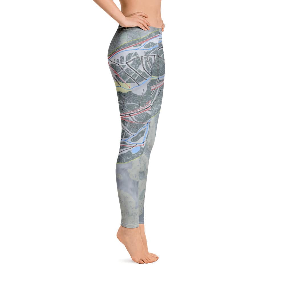 Aspen Mountain, Colorado Ski Trail Map Women's Base Layer Bottom - Powderaddicts