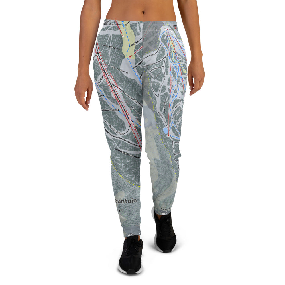 Aspen Mountain, Colorado Ski Trail Map Women's Mid-Layer - Powderaddicts