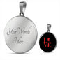 Love Ski Pendant Necklace - Red - Powderaddicts