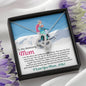 Double Heart Necklace for Moms: I Am The Skier I Am Today Because of You - Powderaddicts