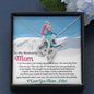 Double Heart Necklace for Moms: I Am The Skier I Am Today Because of You - Powderaddicts