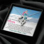 Double Heart Necklace for Moms: I Am The Skier I Am Today Because of You - Powderaddicts