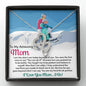 Double Heart Necklace for Moms: I Am The Skier I Am Today Because of You - Powderaddicts