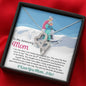 Double Heart Necklace for Moms: I Am The Skier I Am Today Because of You - Powderaddicts