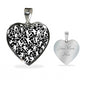 Snowboard Heart Pendant Necklace - Powderaddicts