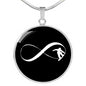 Infinity Snowboard Pendant Necklace - Powderaddicts