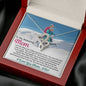 Double Heart Necklace for Moms: I Am The Skier I Am Today Because of You - Powderaddicts