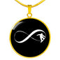 Infinity Snowboard Pendant Necklace - Powderaddicts