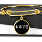 Love Ski Pendant Bangle - Powderaddicts