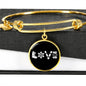 Love Snowboard Pendant Bangle - Powderaddicts