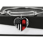 USA Snowboard Pendant Bangle - Powderaddicts