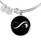 Infinity Snowboard Pendant Bangle - Powderaddicts