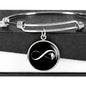 Infinity Snowboard Pendant Bangle - Powderaddicts
