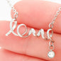 Some People Wait A Lifetime To Find Their Skiing Buddy - I Call Mine Mom |Love Script Necklace - Powderaddicts