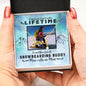 PERSONALIZED Photo Message Card | Some People Wait A Lifetime To Find Their Favorite Snowboarding Buddy, Mine Calls Me Mom | Scripted Love Necklace - Surgical Steel & Yellow Gold - Powderaddicts