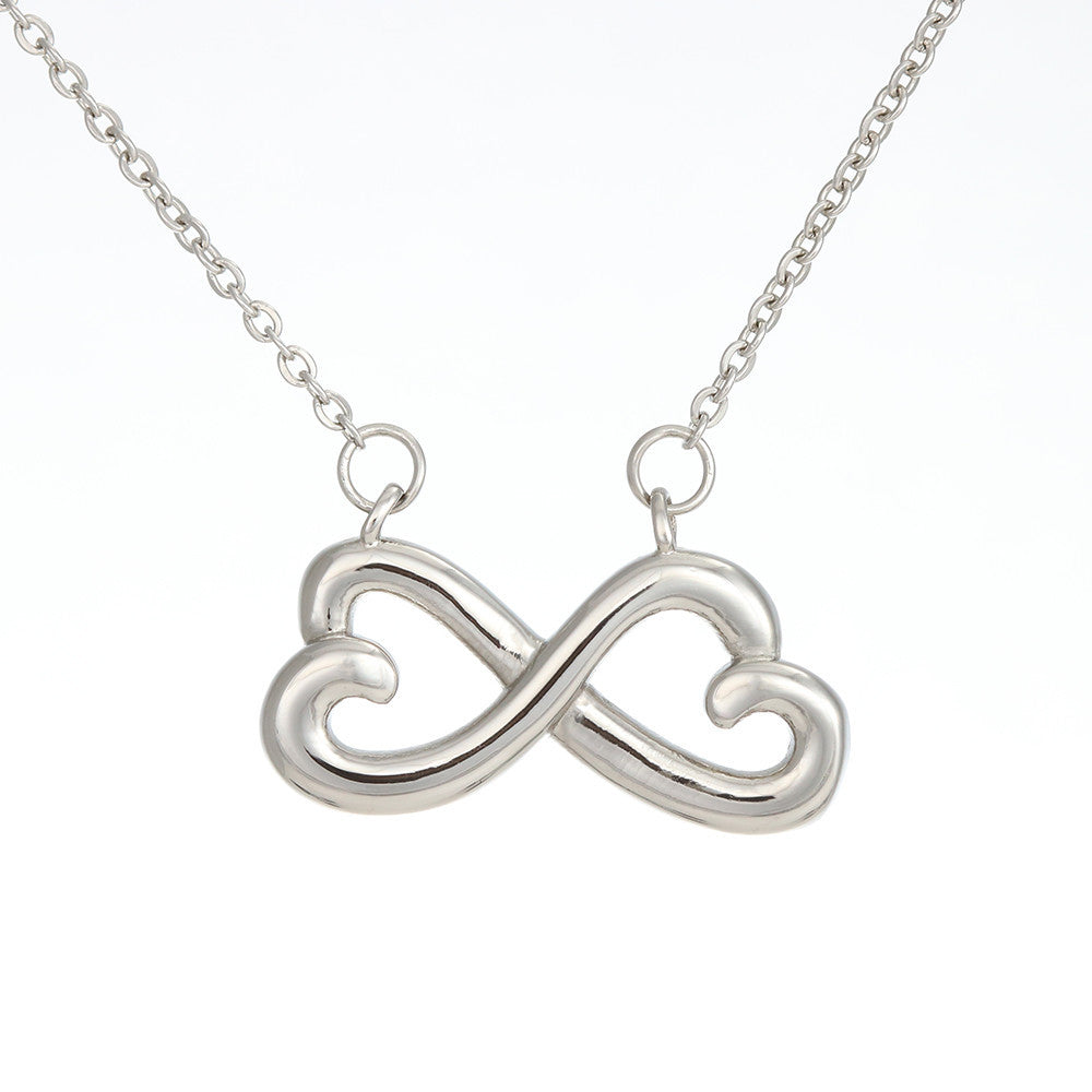 Infinity Hearts Necklace for Moms: I Am The Skier I Am Today Because of You - Powderaddicts