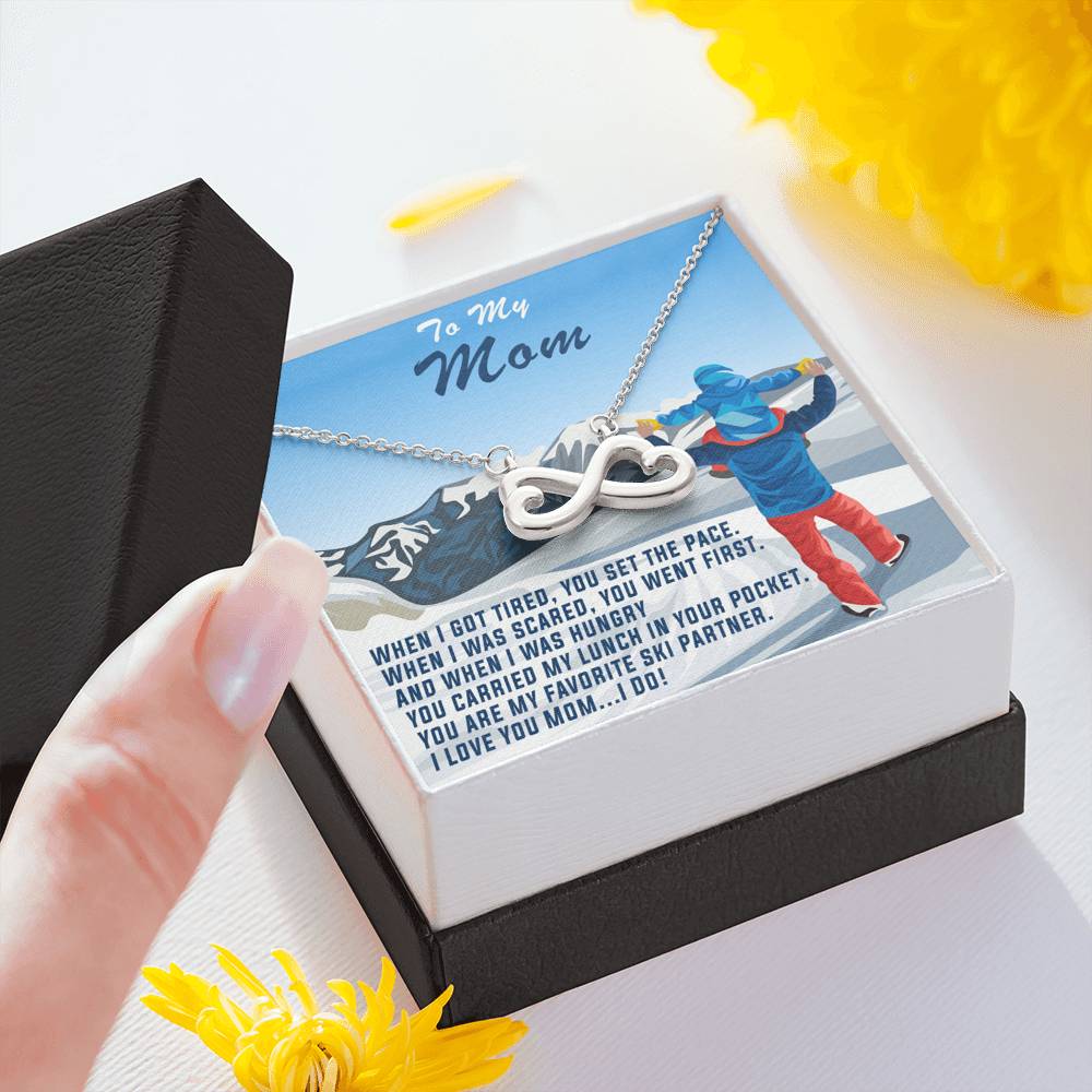 Infinity Heart Necklace for Mother&#39;s Day: When I Got Tired, You Set The Pace - Powderaddicts