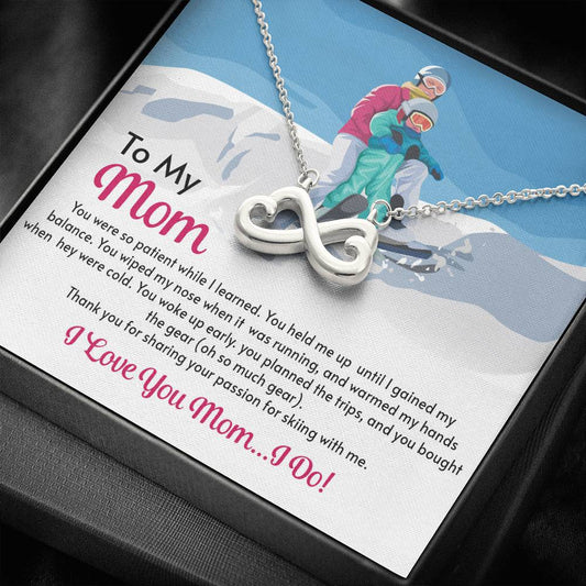 Infinity Hearts Necklace for Moms: You Were So Patient While I Learned - Powderaddicts