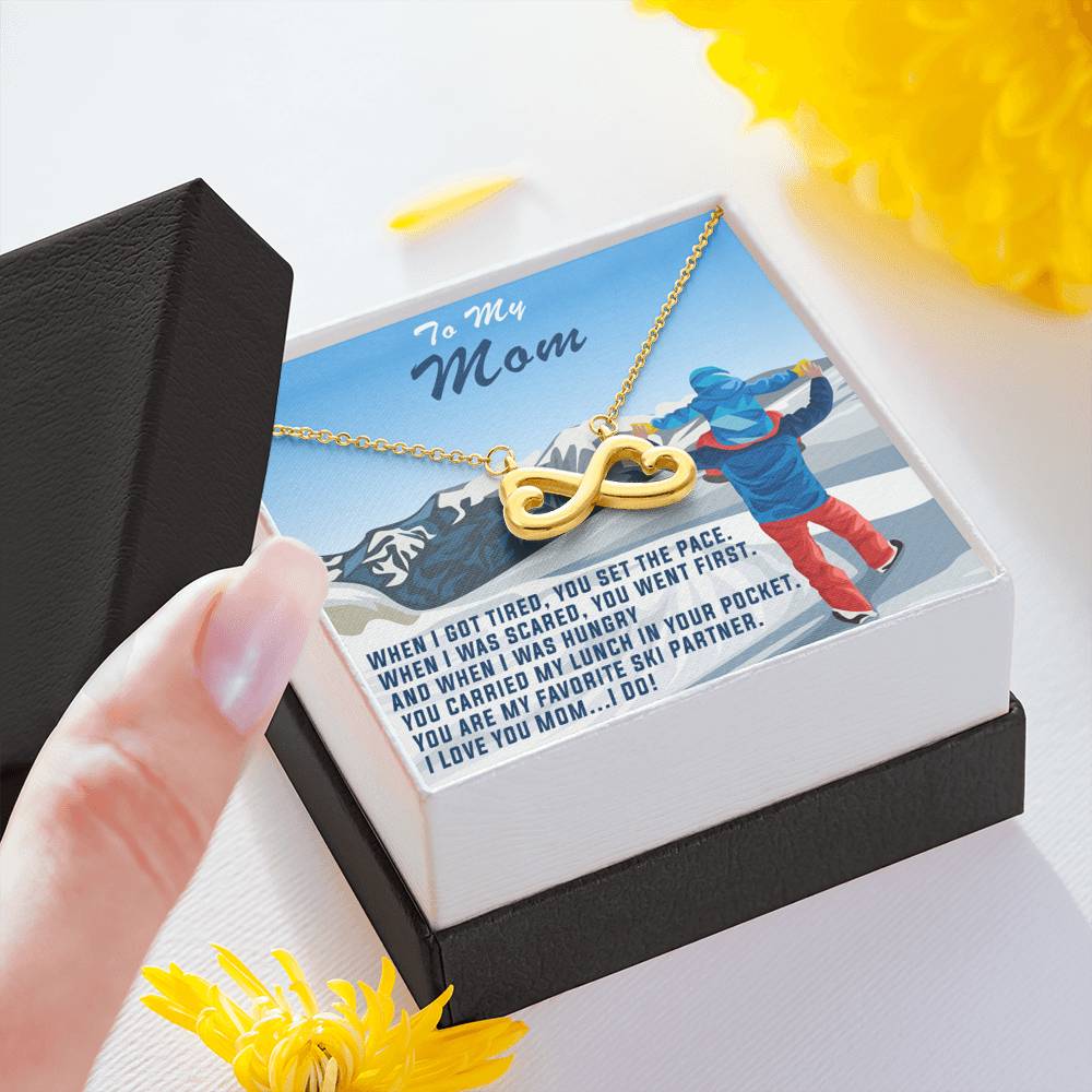 Infinity Heart Necklace for Mother&#39;s Day: When I Got Tired, You Set The Pace - Powderaddicts