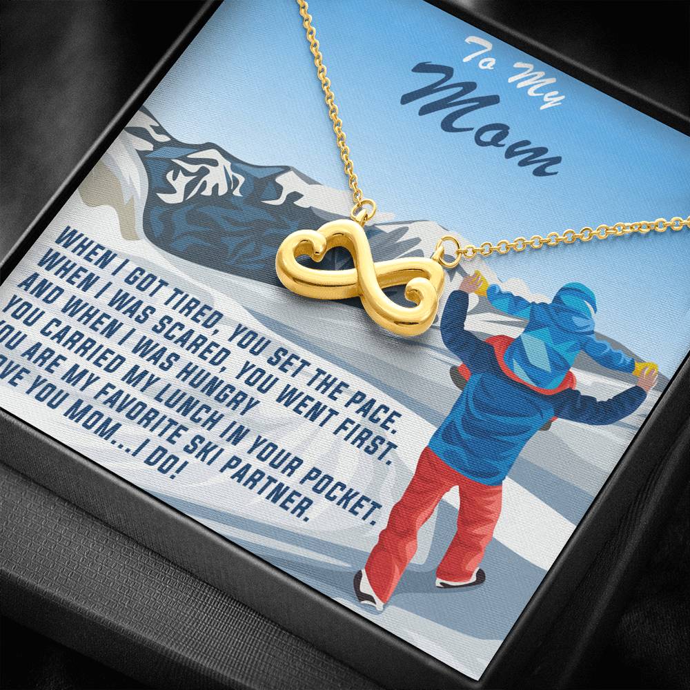 Infinity Heart Necklace for Mother&#39;s Day: When I Got Tired, You Set The Pace - Powderaddicts