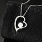 God Bless The Mountain Road That Led Me Straight To You - Gold Heart Pendant | Mountain Sunset - Powderaddicts
