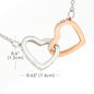 God Bless The Mountain Road That Led Me Straight To You - Interlocking Heart Necklace | Ski Jump - Powderaddicts