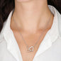 God Bless The Mountain Road That Led Me Straight To You - Interlocking Heart Necklace | Ski Jump - Powderaddicts