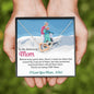Interlocking Hearts Necklace for Mom: Behind Every Great Skier - Powderaddicts