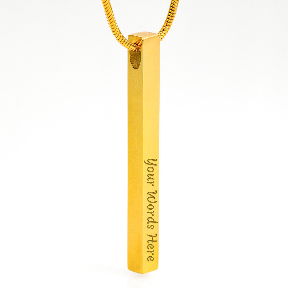 PERSONALIZED Stick Pendant for Moms: I Am The Skier I Am Today Because Of You - Powderaddicts