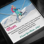 PERSONALIZED Sweetest Hearts Necklace for Moms: Behind Every Bad Ass Skier - Powderaddicts