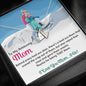 PERSONALIZED Sweetest Hearts Necklace for Moms: Behind Every Bad Ass Skier - Powderaddicts