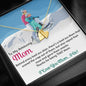 PERSONALIZED Sweetest Hearts Necklace for Moms: Behind Every Bad Ass Skier - Powderaddicts