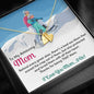 PERSONALIZED Sweetest Hearts Necklace for Moms: Behind Every Great Skier - Powderaddicts
