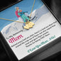 PERSONALIZED Sweetest Hearts Necklace for Moms: Behind Every Bad Ass Skier - Powderaddicts