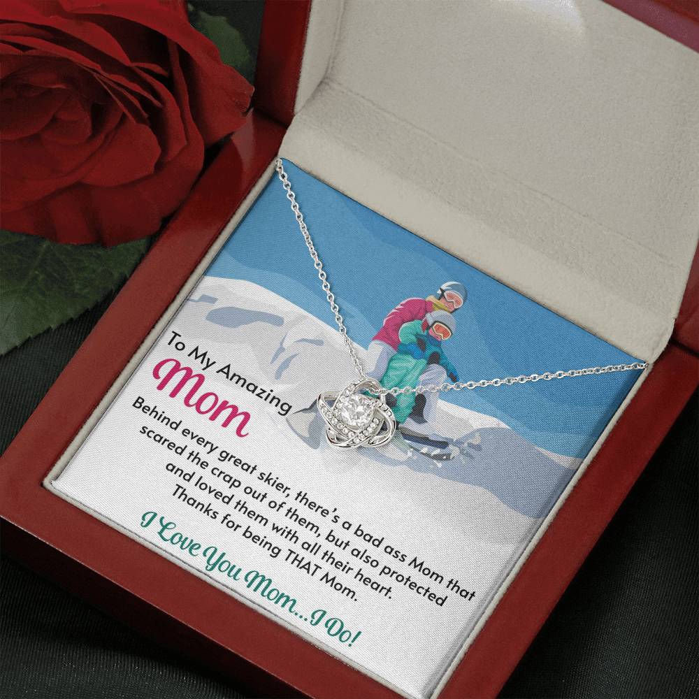 Love Knot Necklace for Moms: Behind Every Great Skier - Powderaddicts