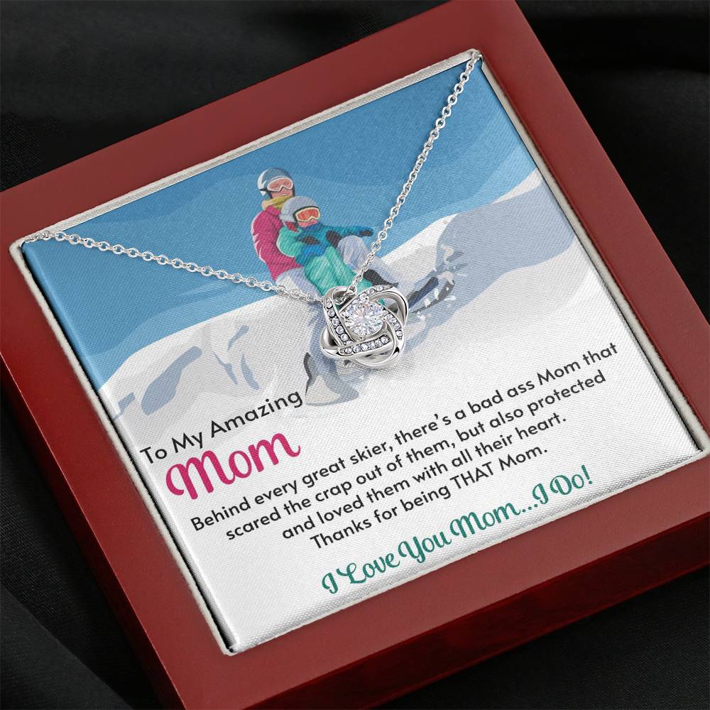 Love Knot Necklace for Moms: Behind Every Great Skier - Powderaddicts