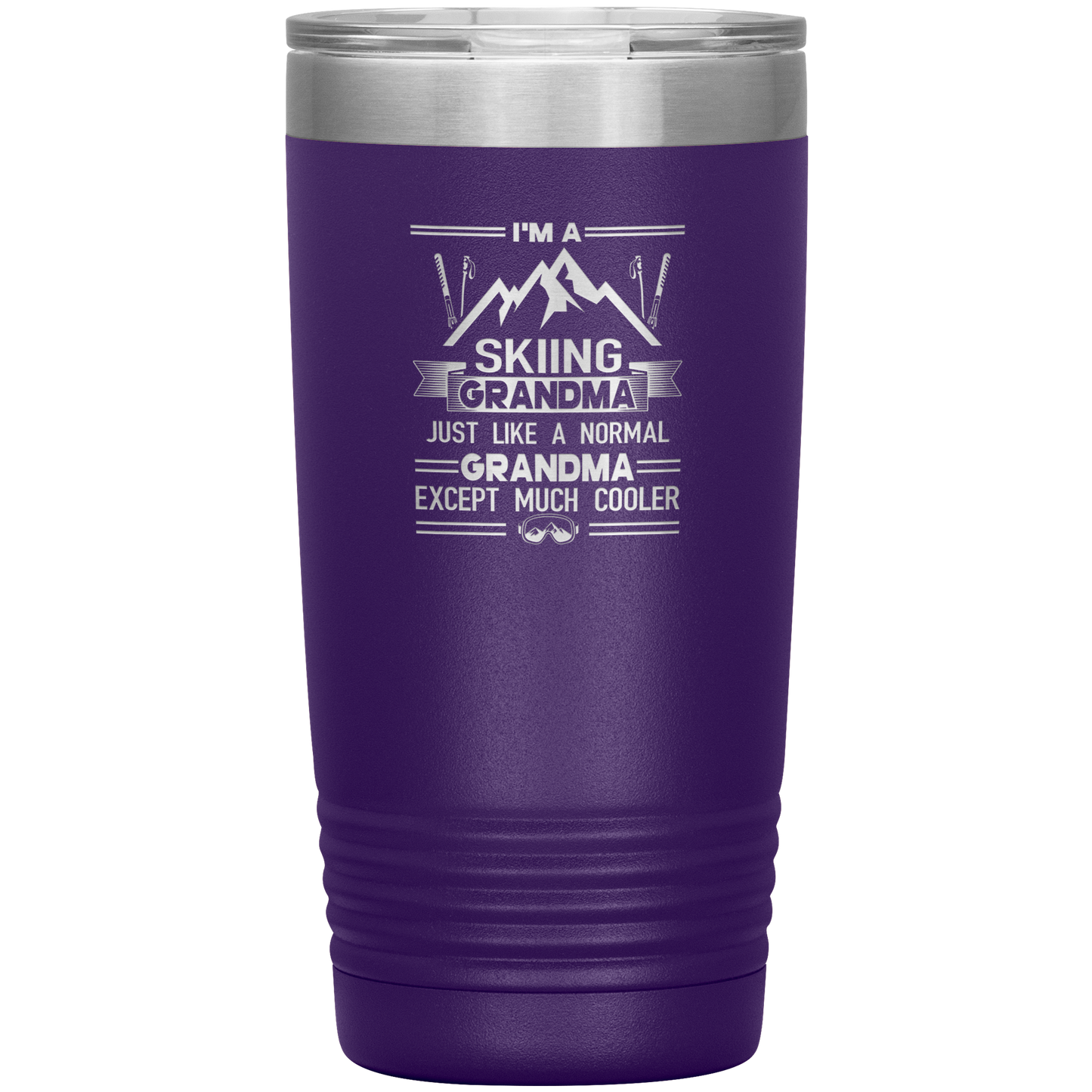I'm A Skiing Grandma 20oz Tumbler - Powderaddicts