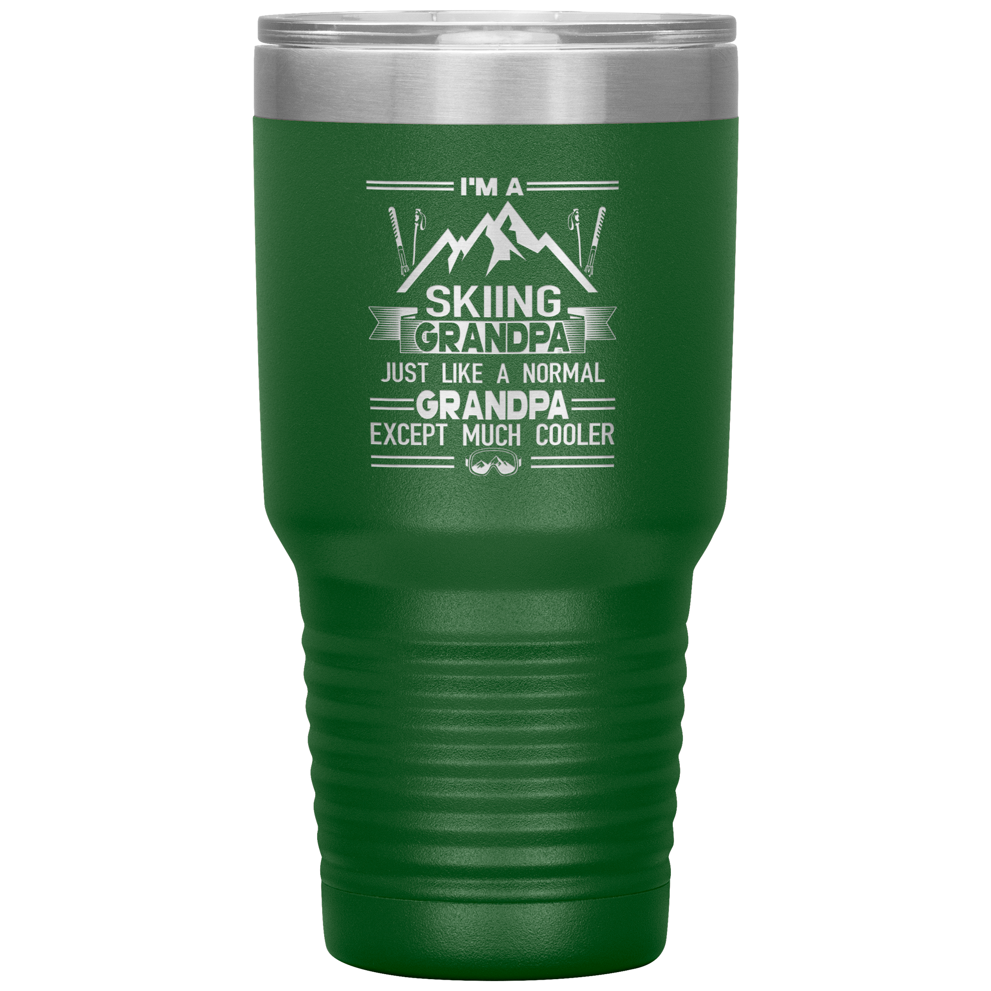 I'm A Skiing Grandpa 30oz Tumbler - Powderaddicts