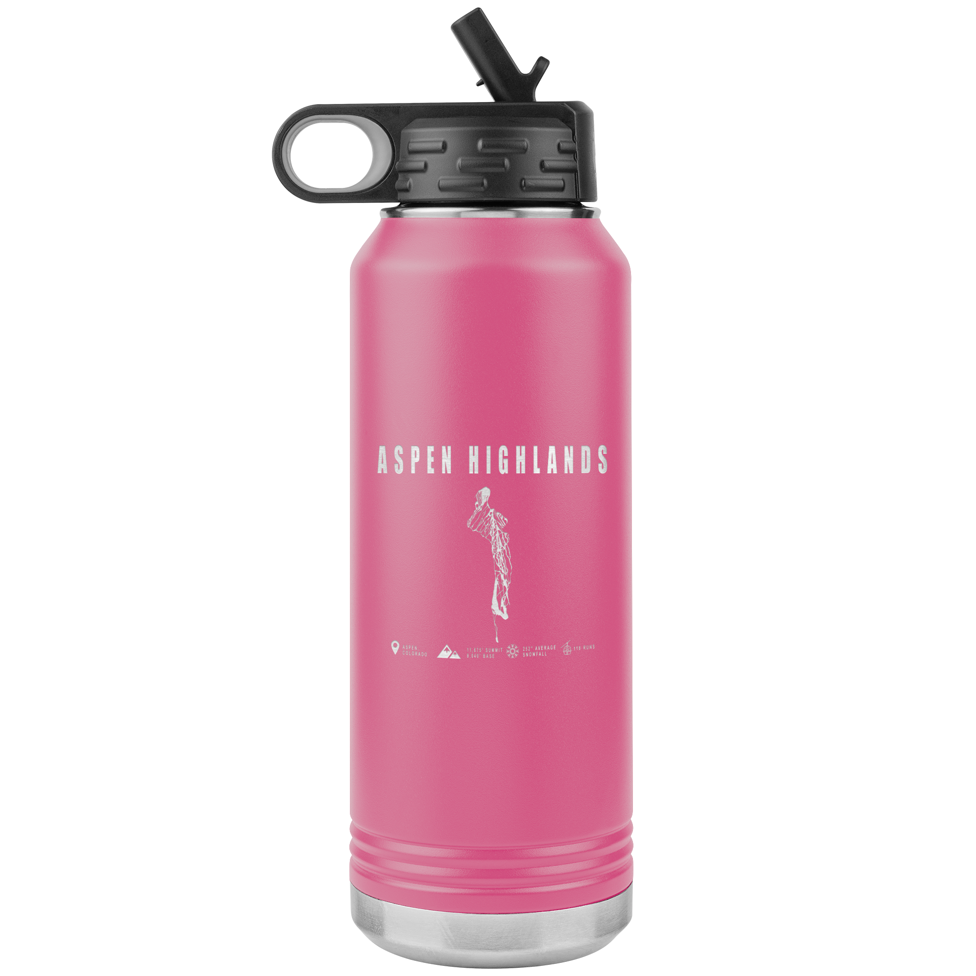 Aspen Highlands, Colorado Ski Resort 32oz Tumbler - Powderaddicts
