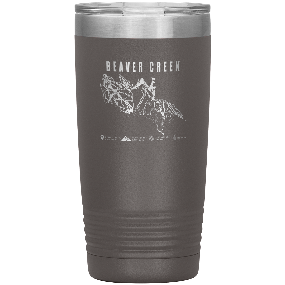 Beaver Creek Colorado Ski Trail Map 20oz Tumbler - Powderaddicts