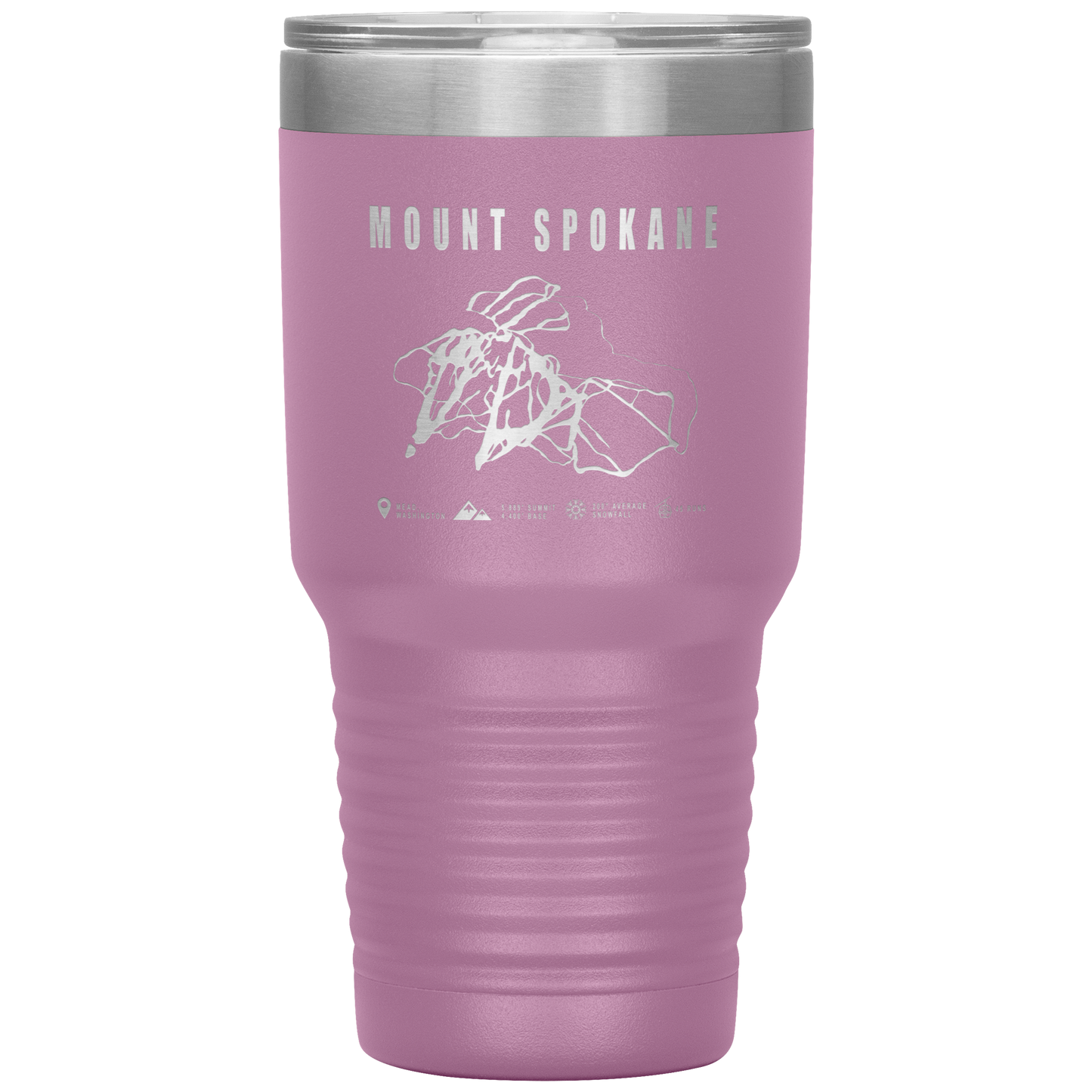 Stevens Pass, Washington Ski Trail Map 30oz Tumbler - Powderaddicts