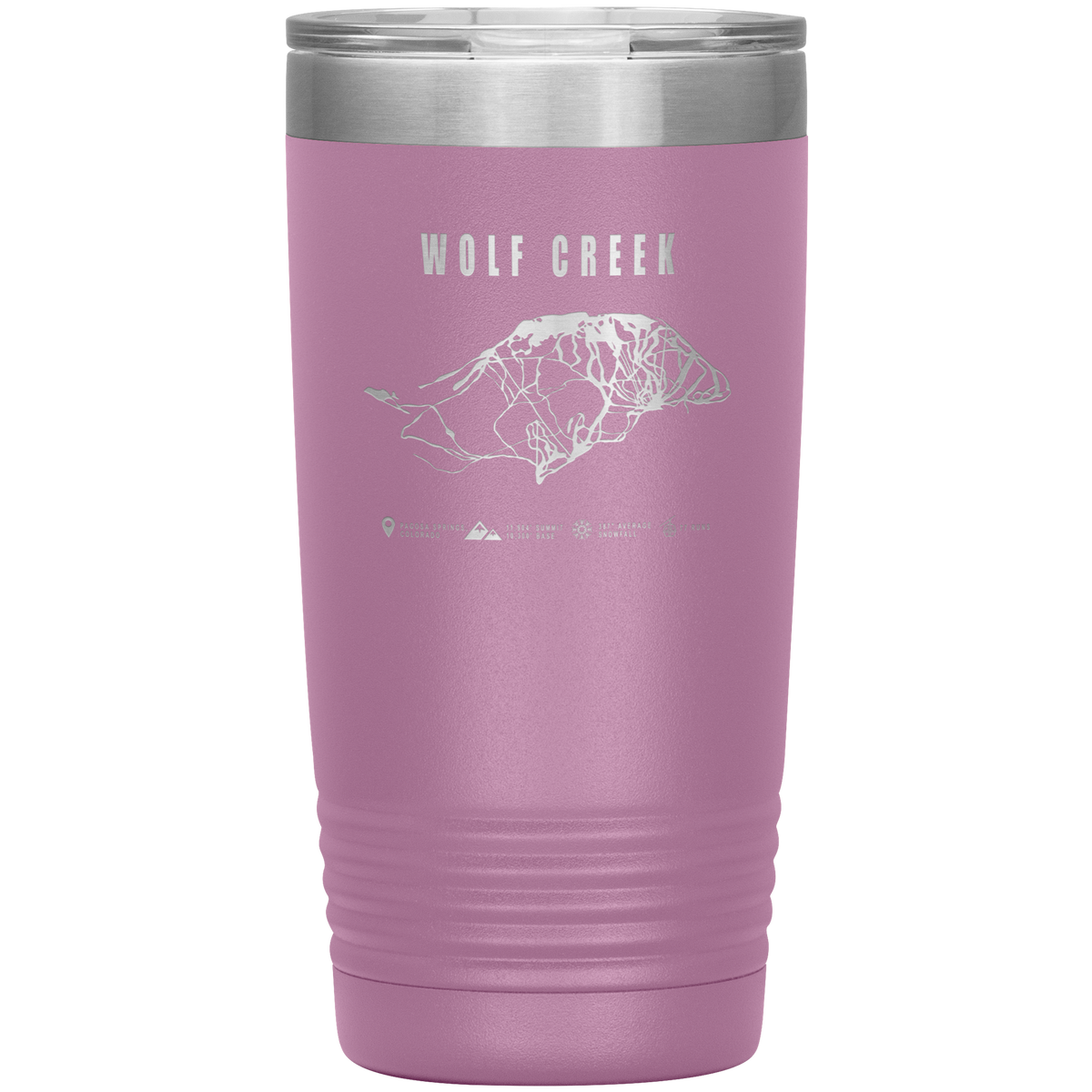 Wolf Creek Colorado Ski Trail Map 20oz Tumbler - Powderaddicts