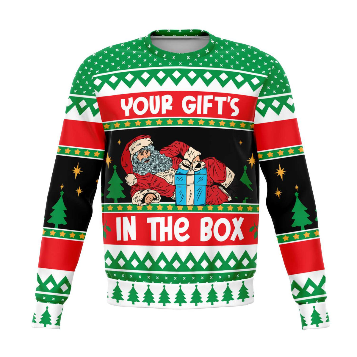 The Gift&#39;s In The Box Ugly Christmas Sweater - Powderaddicts