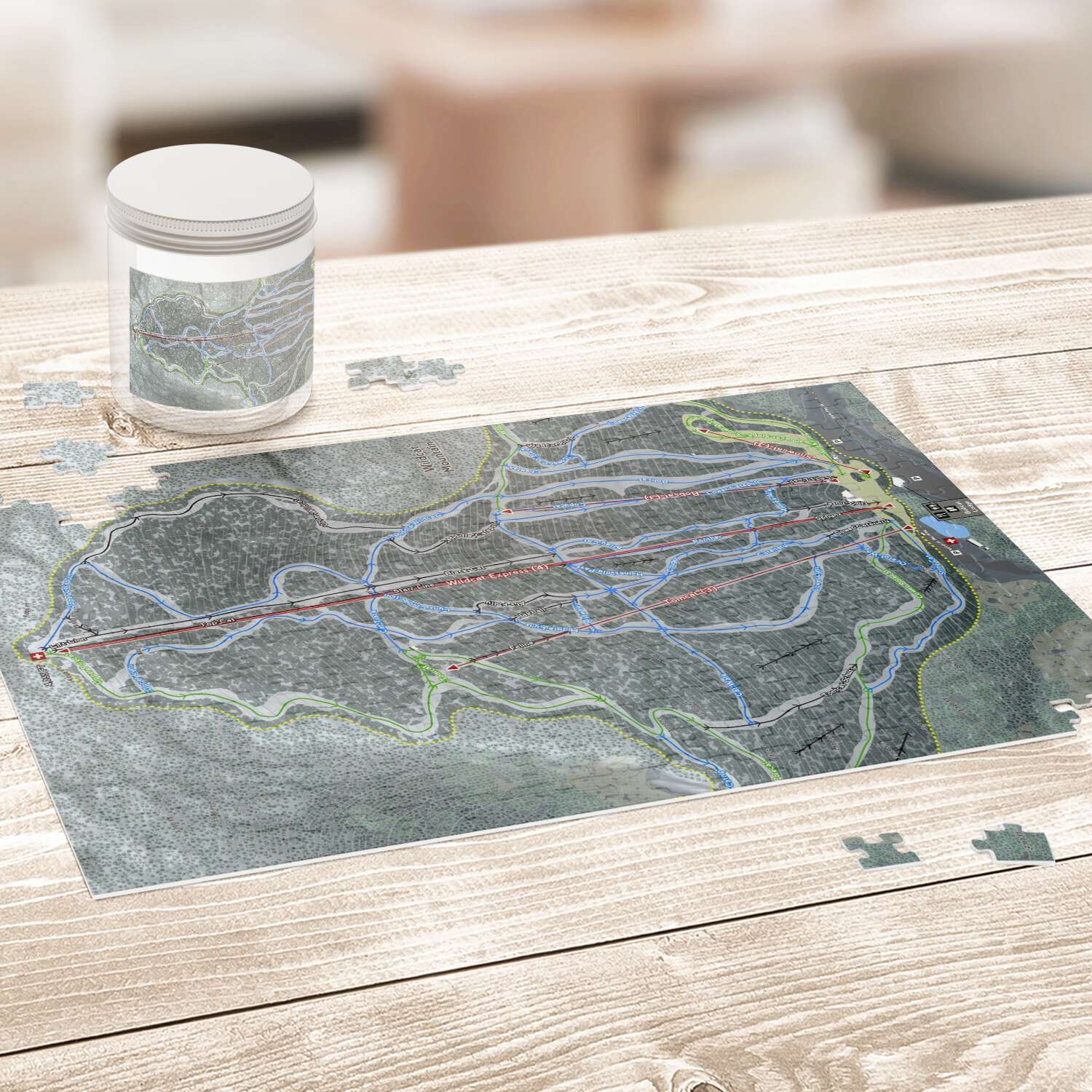 Wildcat Mountain, New Hampshire Ski Trail Map Puzzles - Powderaddicts