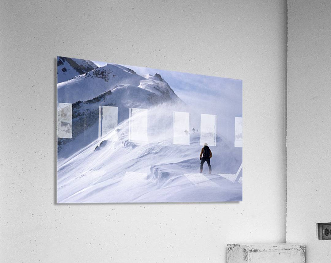 Back Country Skier Climbing Ridge - Powderaddicts