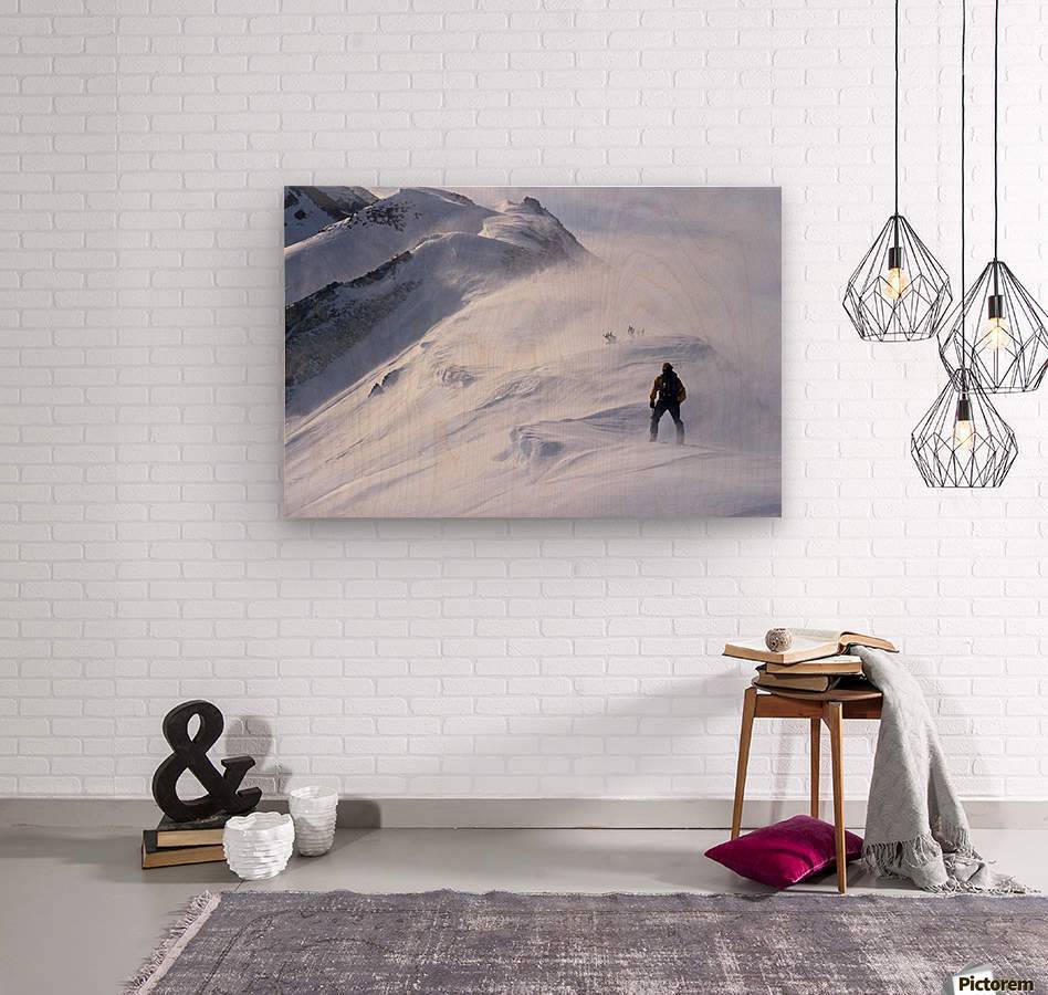 Back Country Skier Climbing Ridge - Powderaddicts